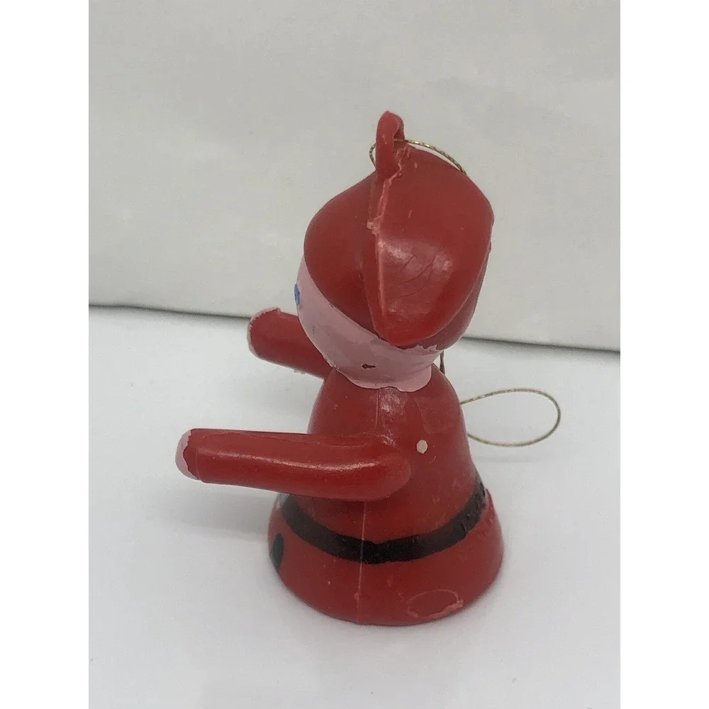 Vintage Hard Plastic JSNY Hong Kong Christmas Ornament‎ Elf 2